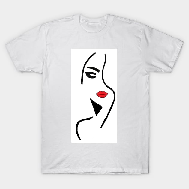 Femme Fatale (color version) T-Shirt by GingerEccentric